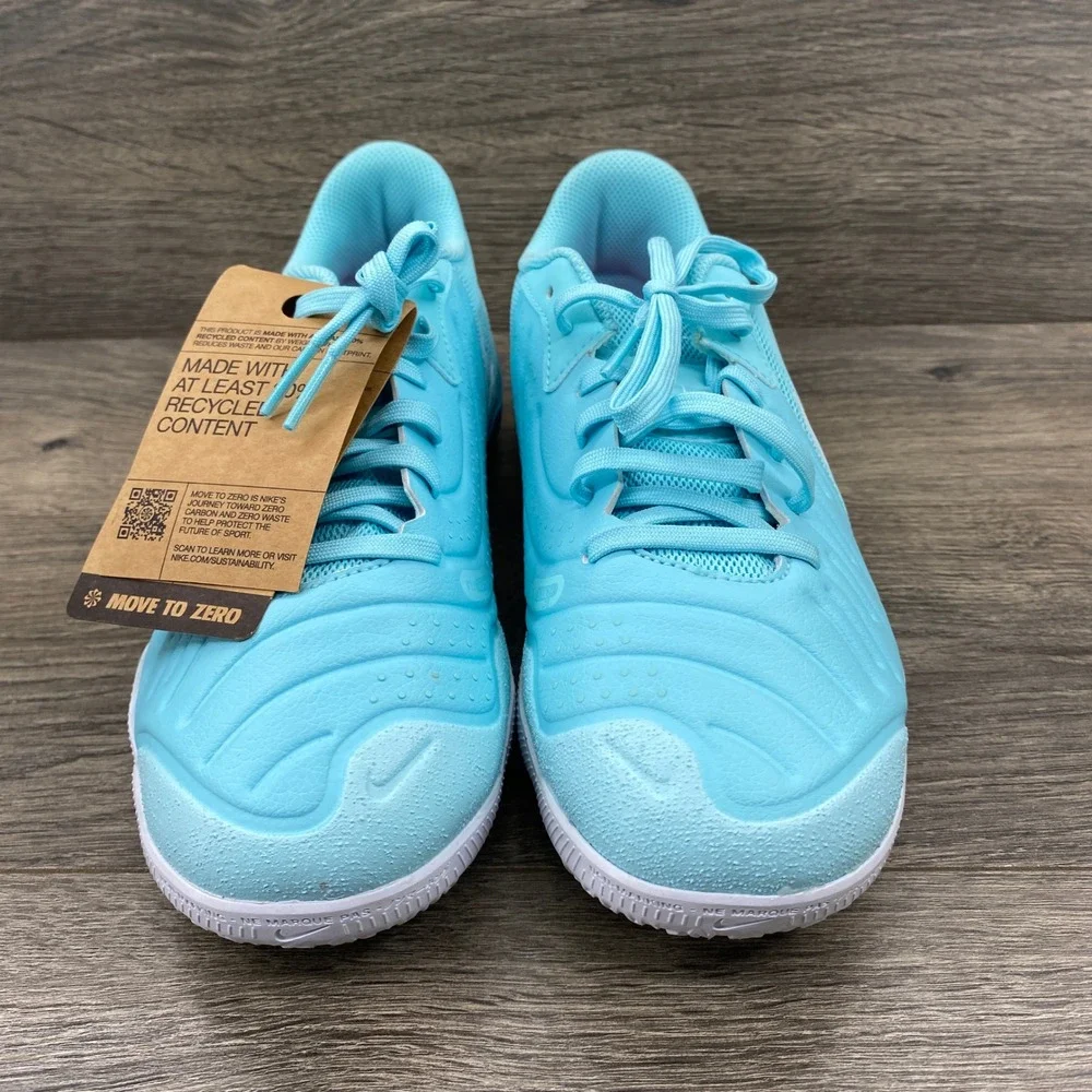 Nike Tiempo Legend 10 Academy IC Mens 9.5 Light Blue Indoor Soccer DV4341-401